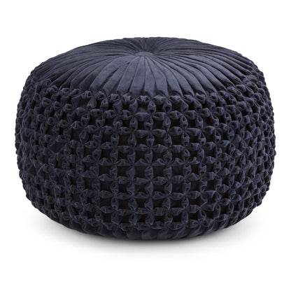 Renee - Handcrafted Round Pouf