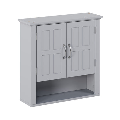 Multi Functional Wall Mounted Cabinet With Adjustable Shelves For Bathroom