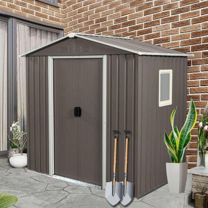 Outdoor Metal Storage Shed With Window