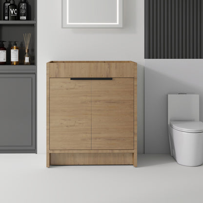 Freestanding Bathroom Vanity Cabinet With Soft Close Doors, Cabinet Only
