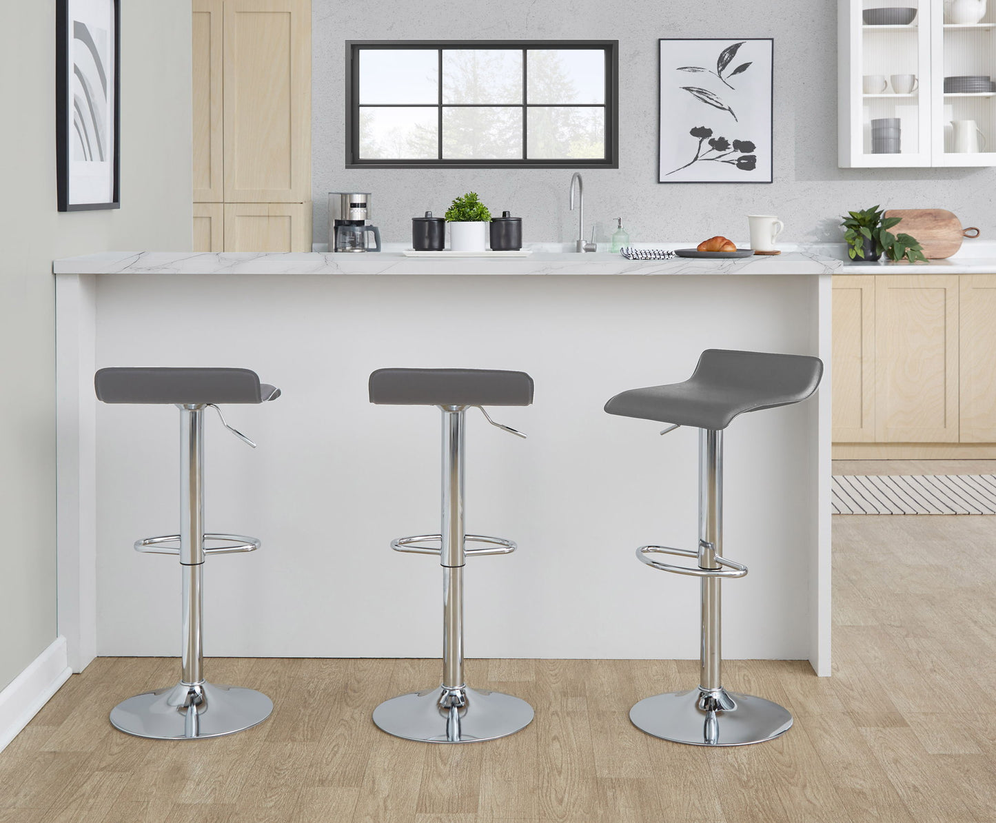 Ale - Contemporary Adjustable Barstool (Set of 2)
