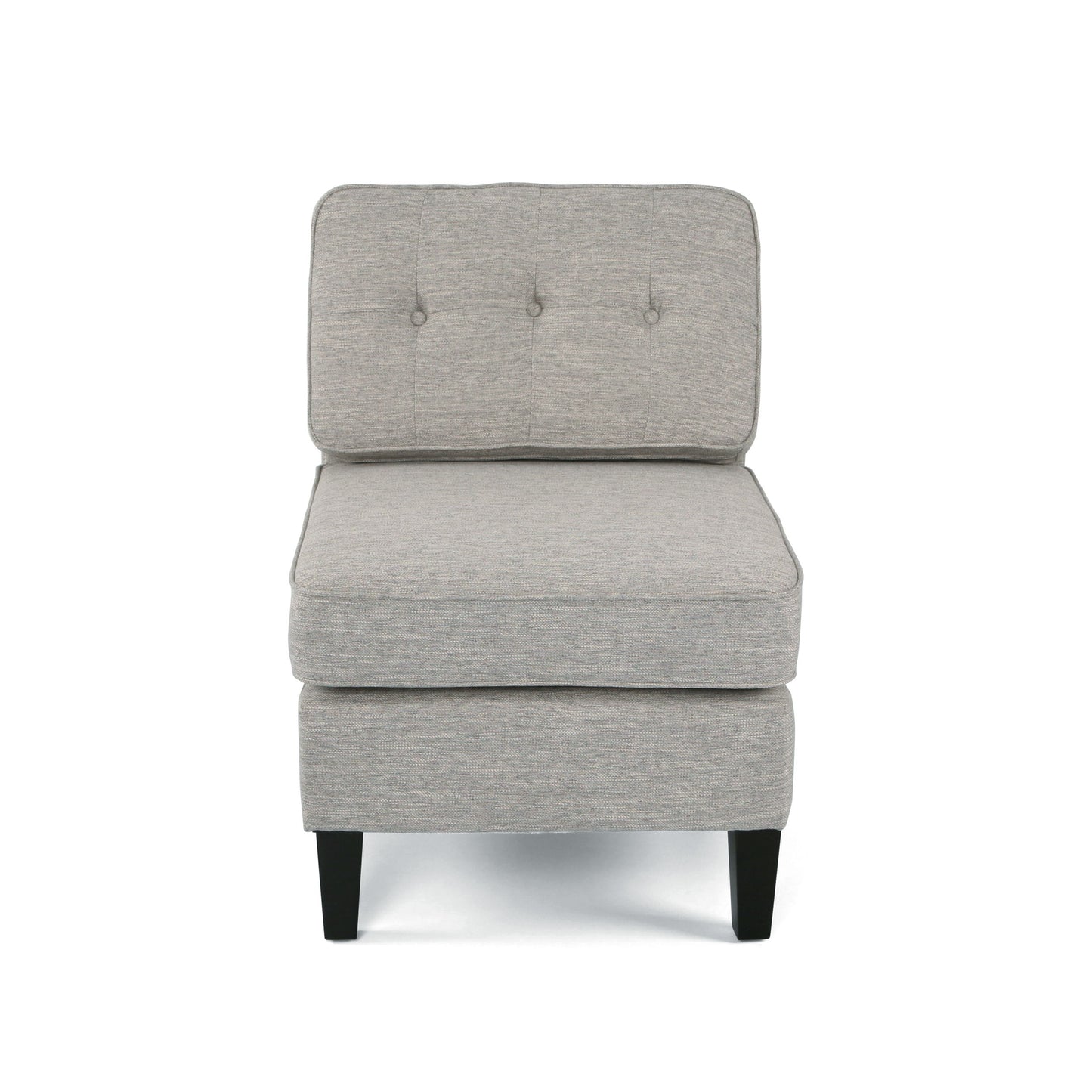 Modern Accent Chairs, Comfy Chair For Bedroom, Living Room Upholstered Sofa Chair For Small Spaces (Set of 2) - Light Gray