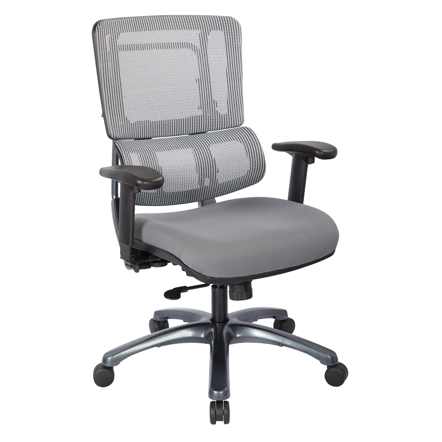 Vertical Grey Mesh Back Chair