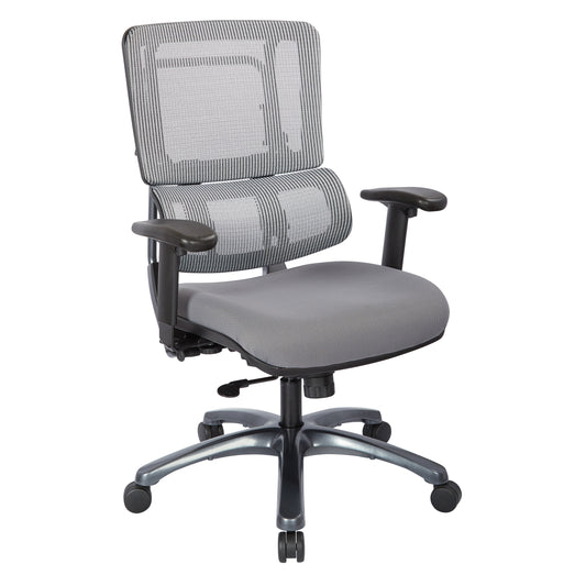 Vertical Grey Mesh Back Chair