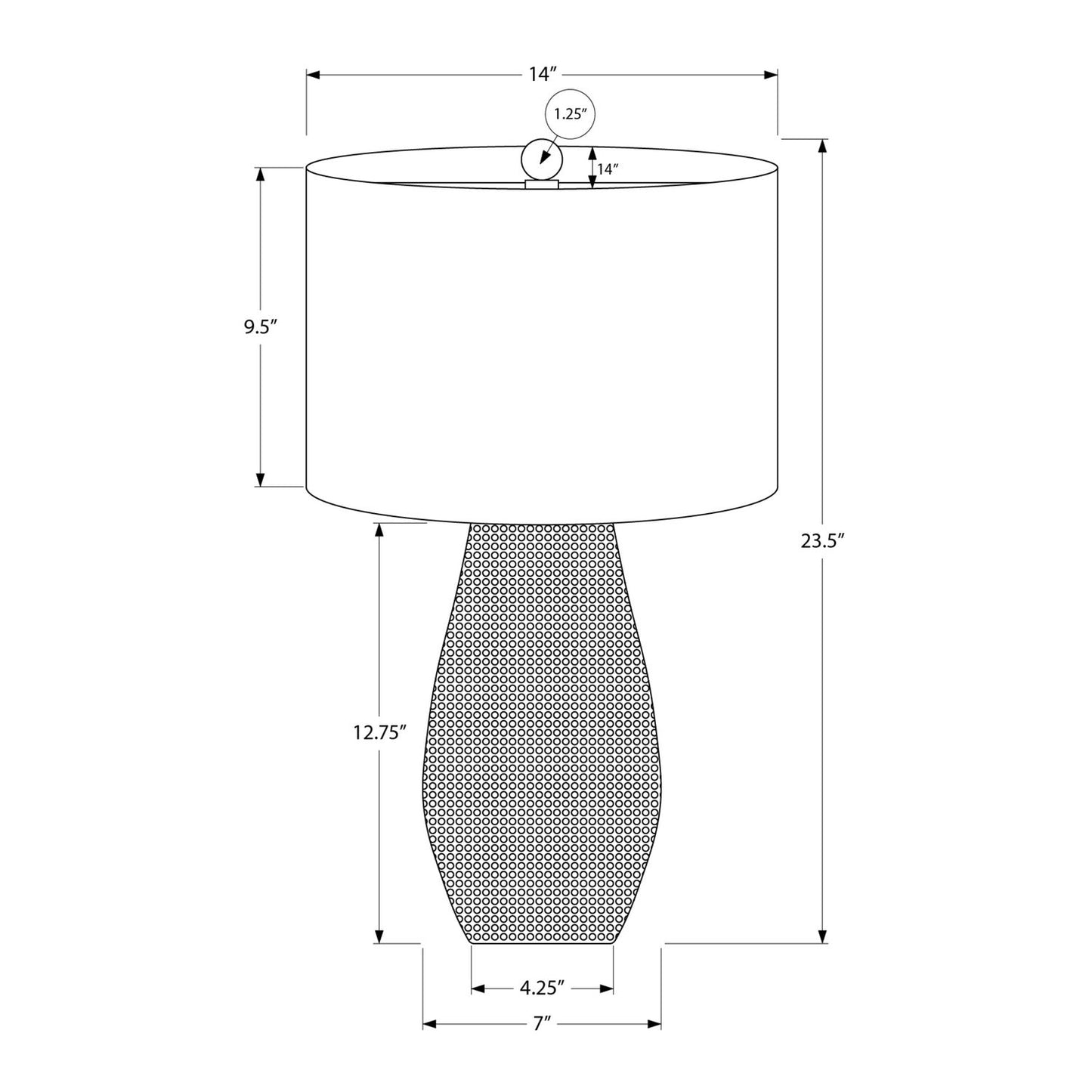 Lighting, Table Lamp, Resin, Contemporary - Gray