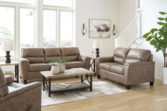 Navi - Fossil - 3 Pc. - Sofa, Loveseat, Rocker Recliner