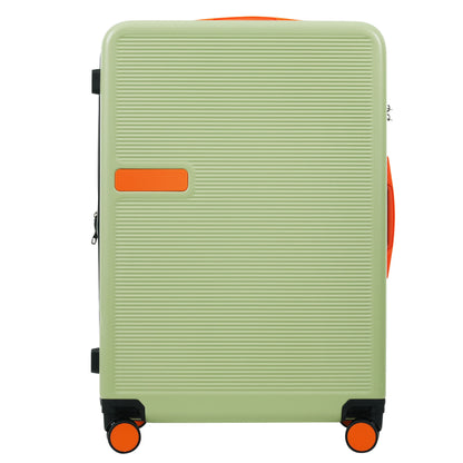 Hardshell Luggage Sets 3 Pieces Contrast Color Suitcase With Spinner Wheels And Tsa Lock 20" 24" 28" Available