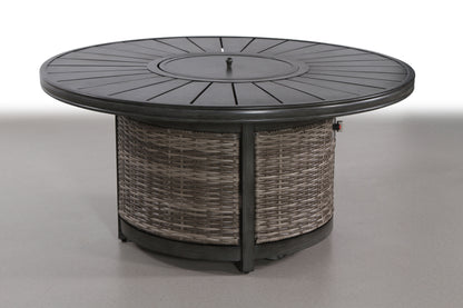 Propane Outdoor Fire Pit Table - Brown