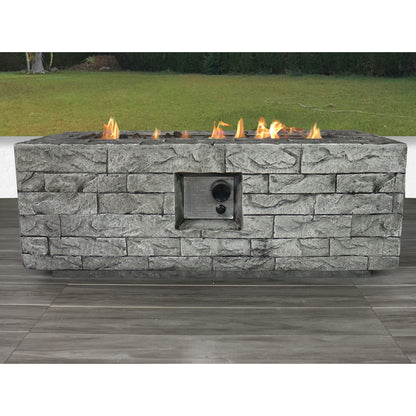 Reinforced - Propane / Gas Fire Pit Table - Stone Gray