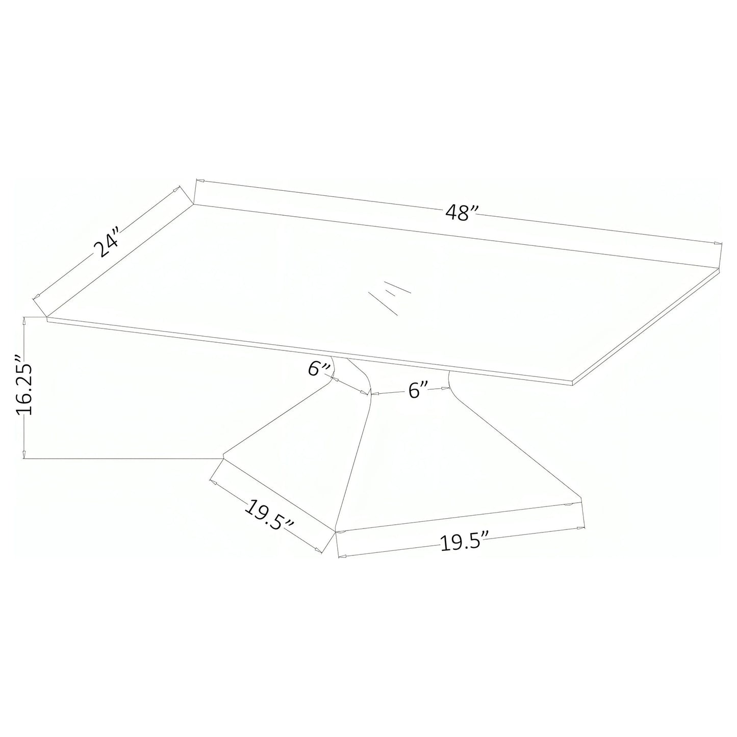 Exeter - Table With Glass Top