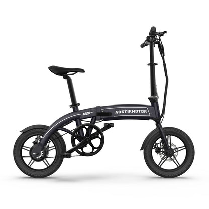 14" Electric Bike, 350W 7.5Ah / 36V E Bike, Lightweight Folding Electric Bicycles For Adult - Black