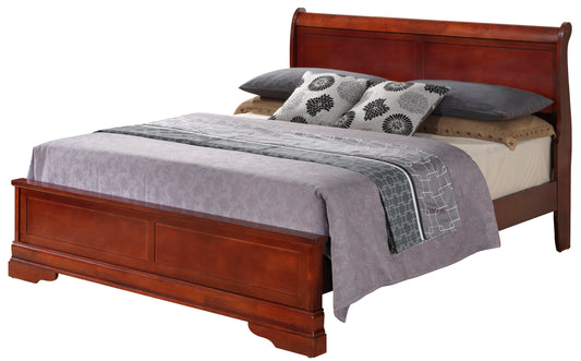 Louis Phillipe - Sleigh Bed With Low Footboard