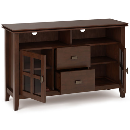 Artisan - TV Media Stand, Handcrafted - Russet Brown