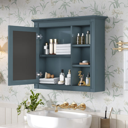 Modern Wall-Mounted Medicine Cabinet With Mirror, Adjustable Shelf