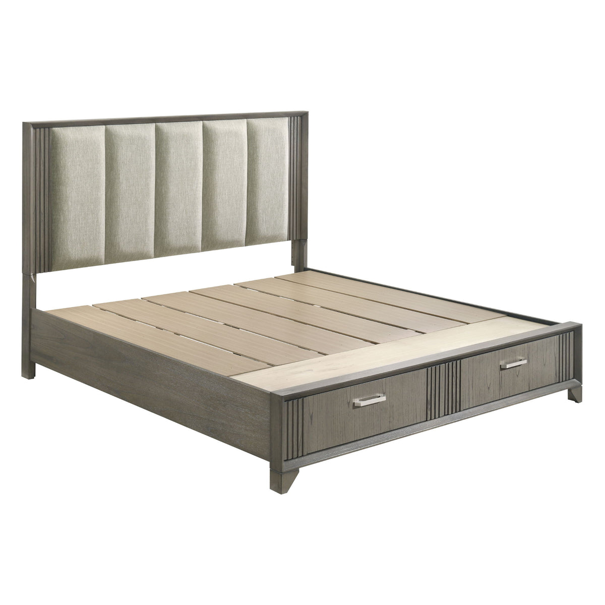 Hugo - Storage Bed With Upholstered Headboard