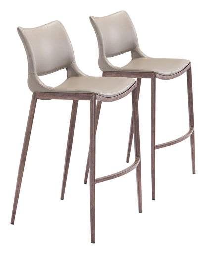 Ace - Bar Chair With Walnut Legs (Set of 2)