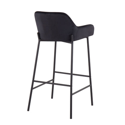 Daniella - Industrial Fixed Height Bar Stool (Set of 2)