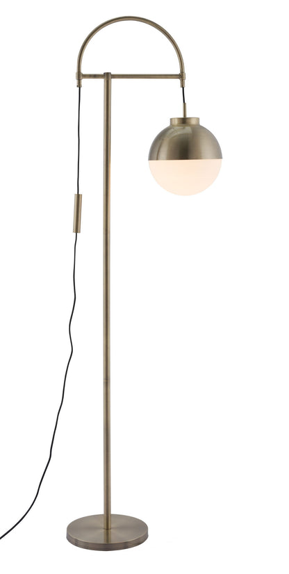 Waterloo - Floor Lamp - White / Bronze