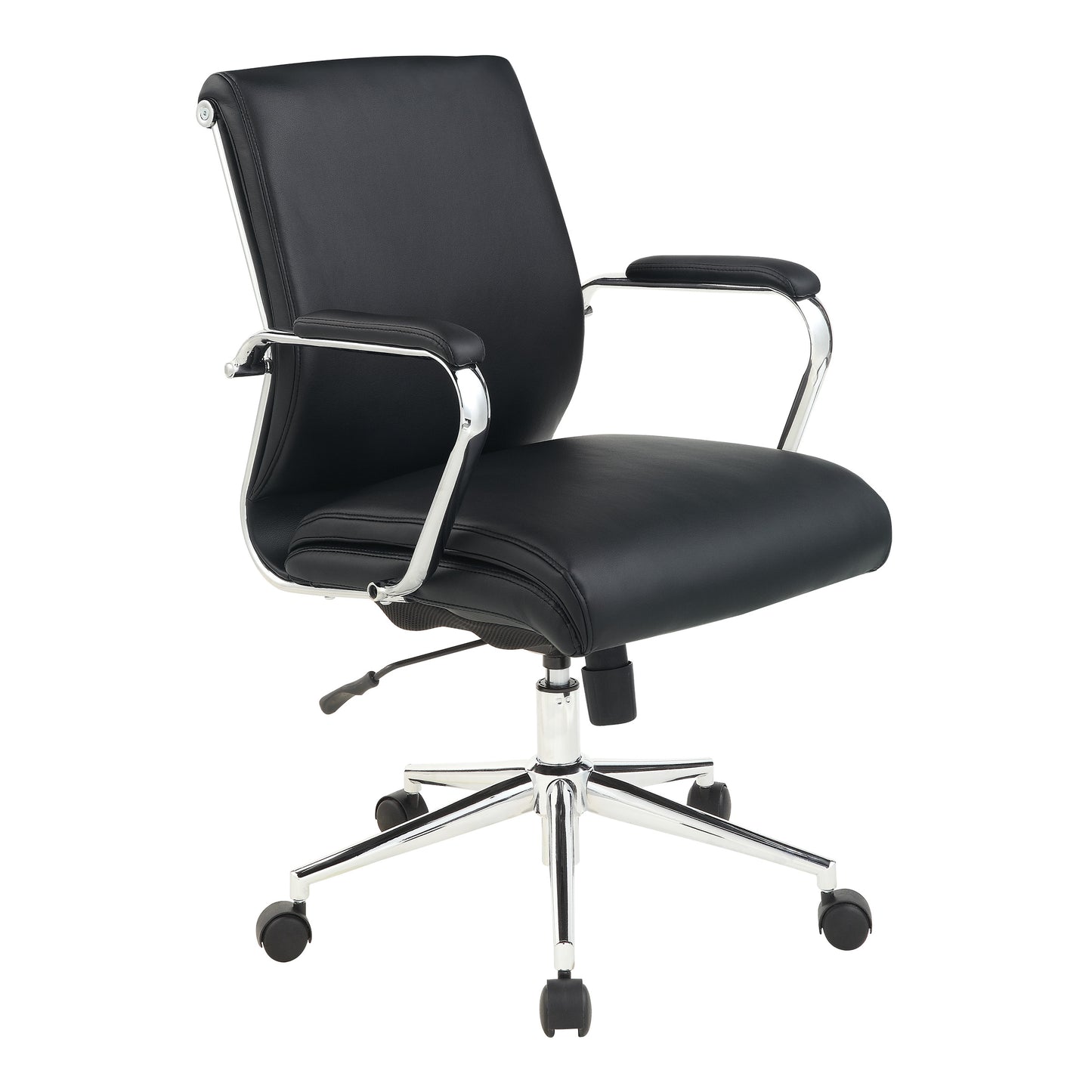 Mid Bk Silver Ion Technology Fabric Chair