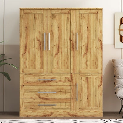 4 Door Wardrobe Armoire With 3 Drawers