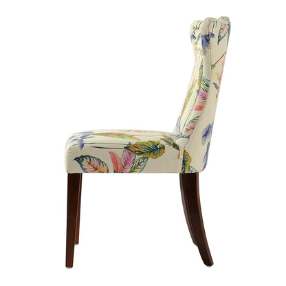 Paradise - Upholstered Accent Chair Printed On - Off-White Floral