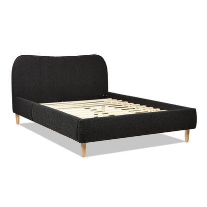 Roman - Curved Headboard Upholstered Platform Bed