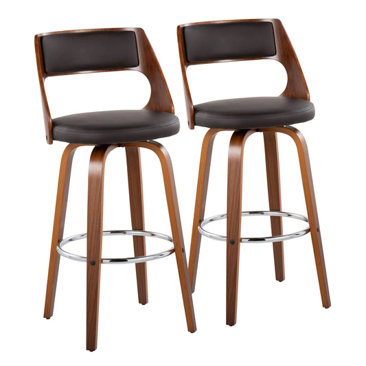 Cecina - Mid Century Modern Barstool With Swivel (Set of 2)