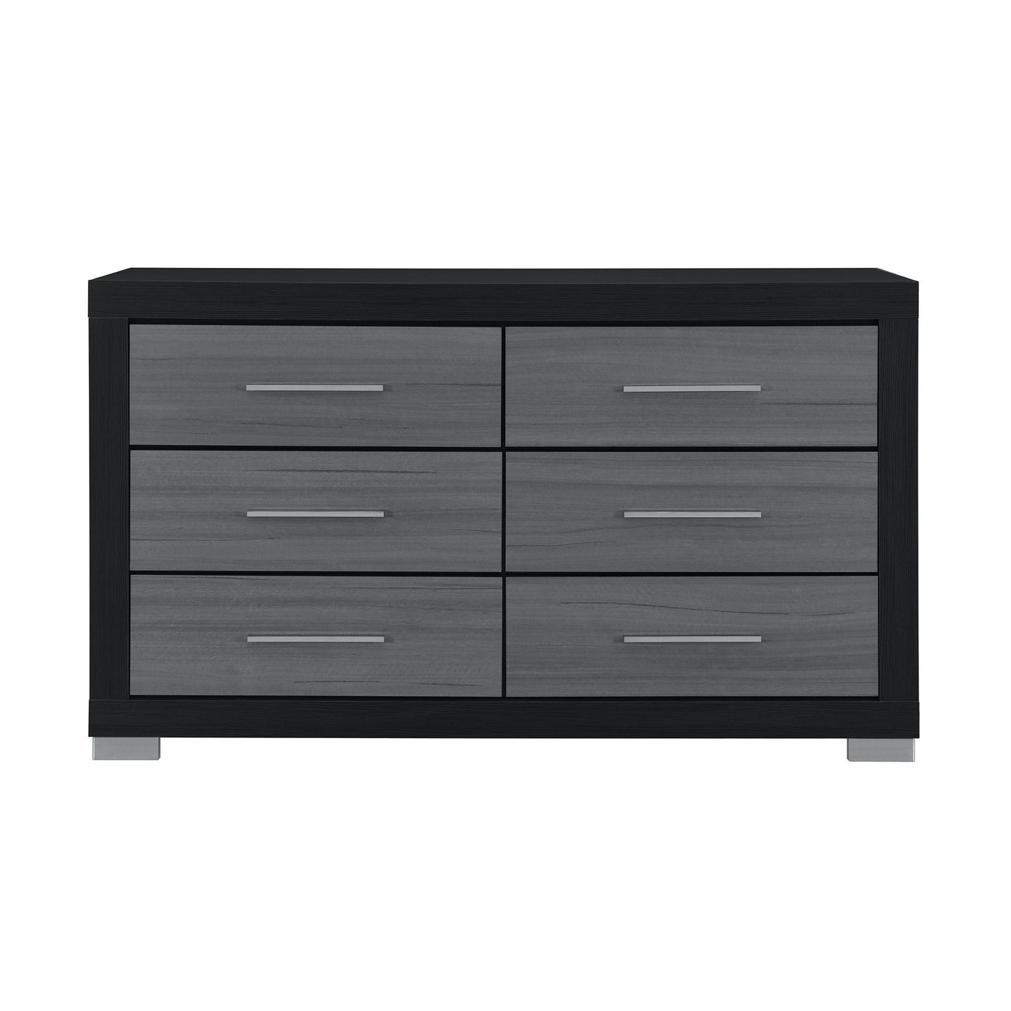 Elsa - 2 Toned And Dresser With Bar Handle And Construction