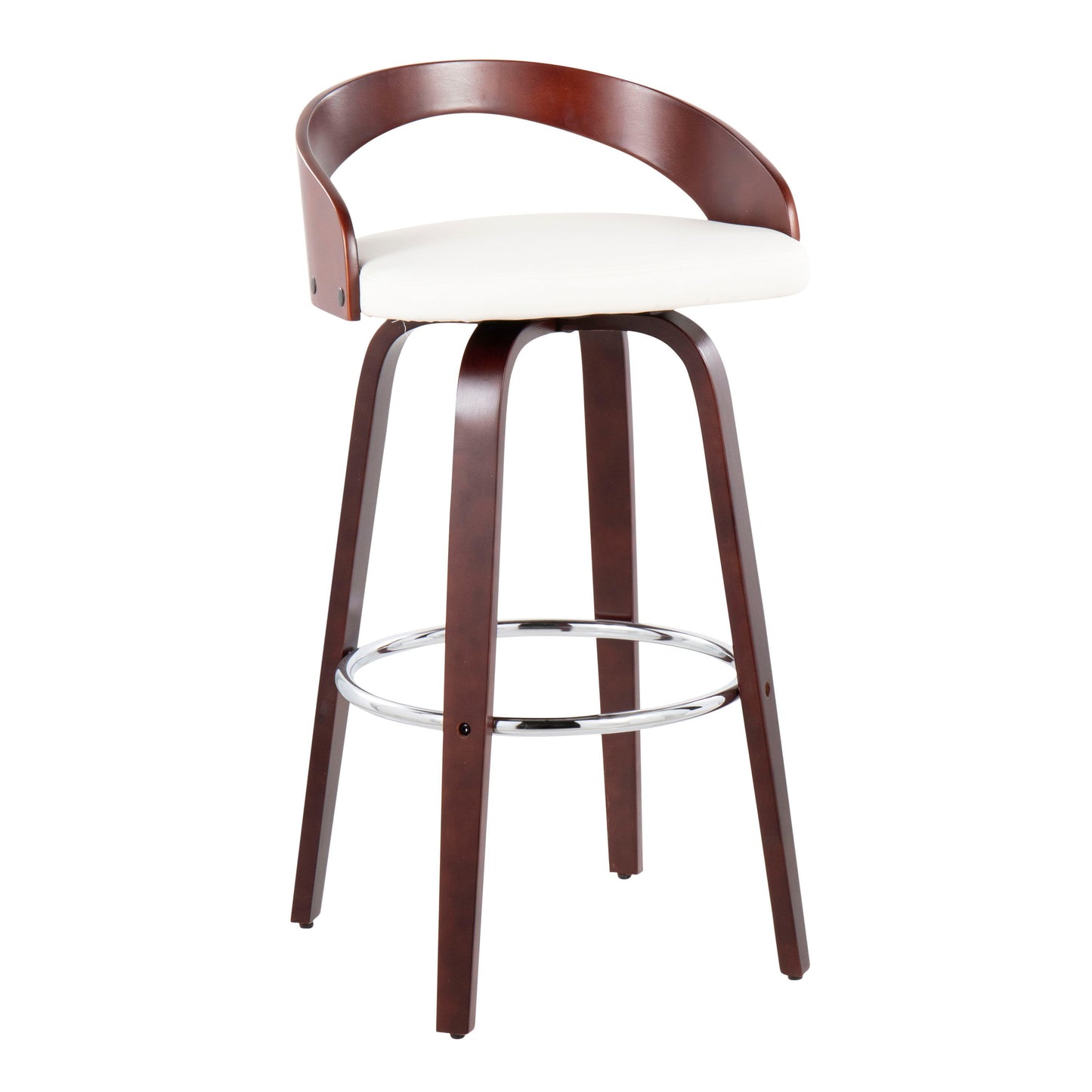 Grotto - Mid Century Elegant Design Modern Barstool With Swivel (Set of 2)