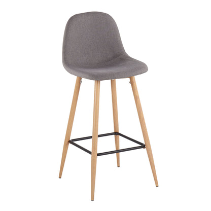 Pebble - Mid Century Modern Barstool (Set of 2)