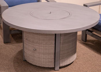Dillon Beach - Round Fire Pit Table - Gray