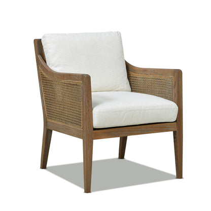 Ontario - Upholstered Accent Arm Chair - Natural White