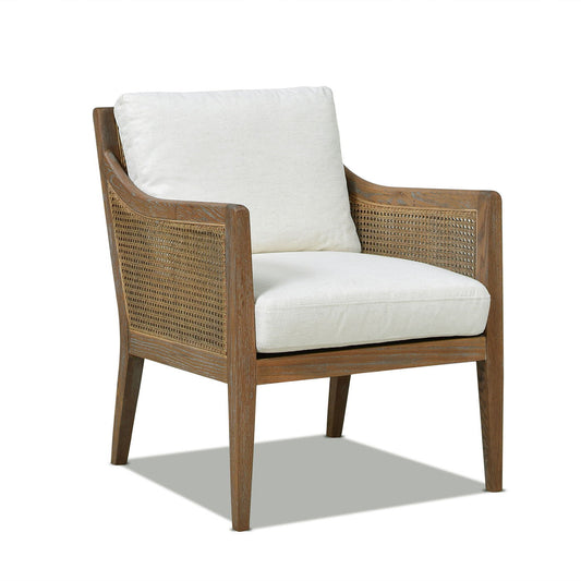 Ontario - Upholstered Accent Arm Chair - Natural White