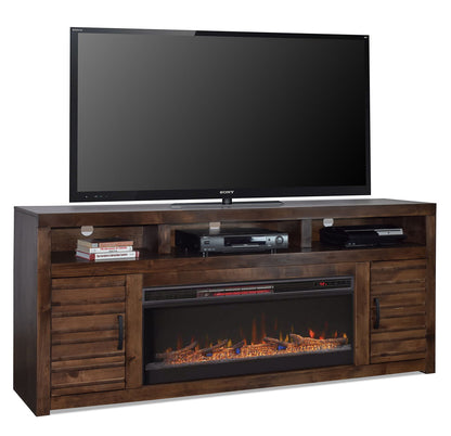 Sausalito - Electric Fireplace TV Stand Console For TVs Up To 95" - Whiskey