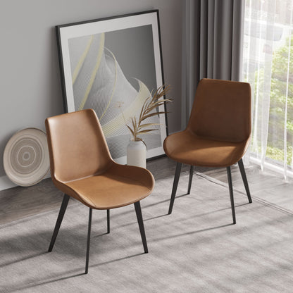 Modern Dining Chair Living Room Metal Leg Dining Chair (Set of 2)