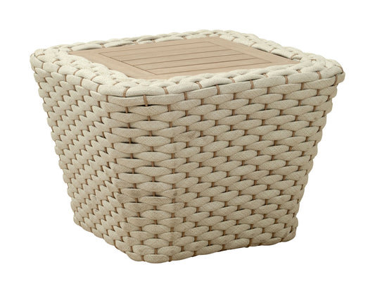 Antul - Outdoor Coffee Table - White / Natural