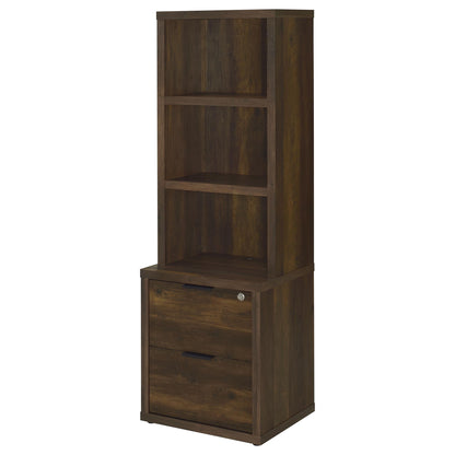Geary - 3 Shelf Bookcase With USB Charging And Lockable Top Drawer