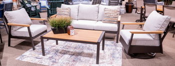 Carlsbad Beach - Sofa, Chairs, Table Set (Set of 4) - Dark Brown