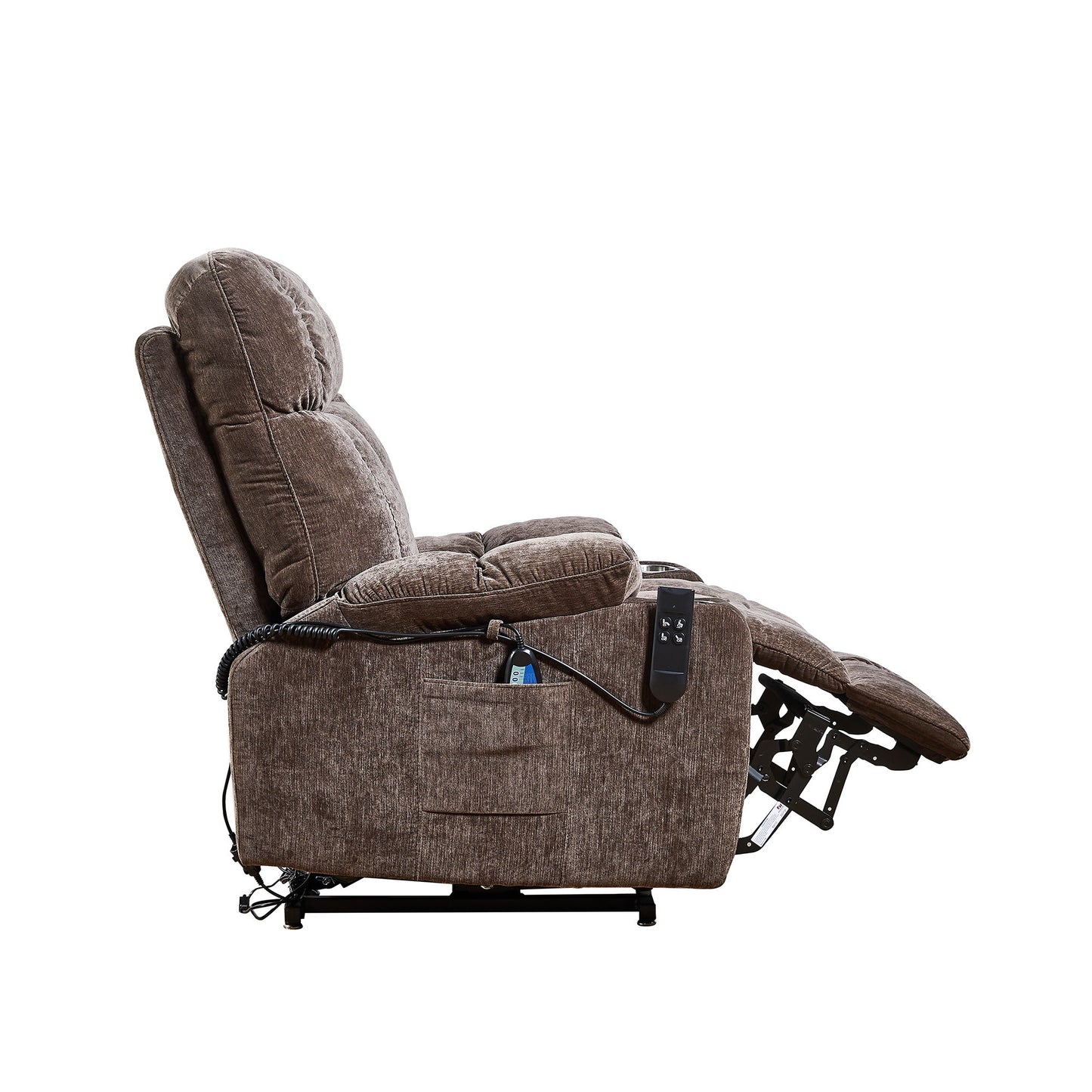 Dual Okin Motor Power Lift Recliner Chair For Elderly Infinite Position Lay Flat 180E Recliner With Heat Massage