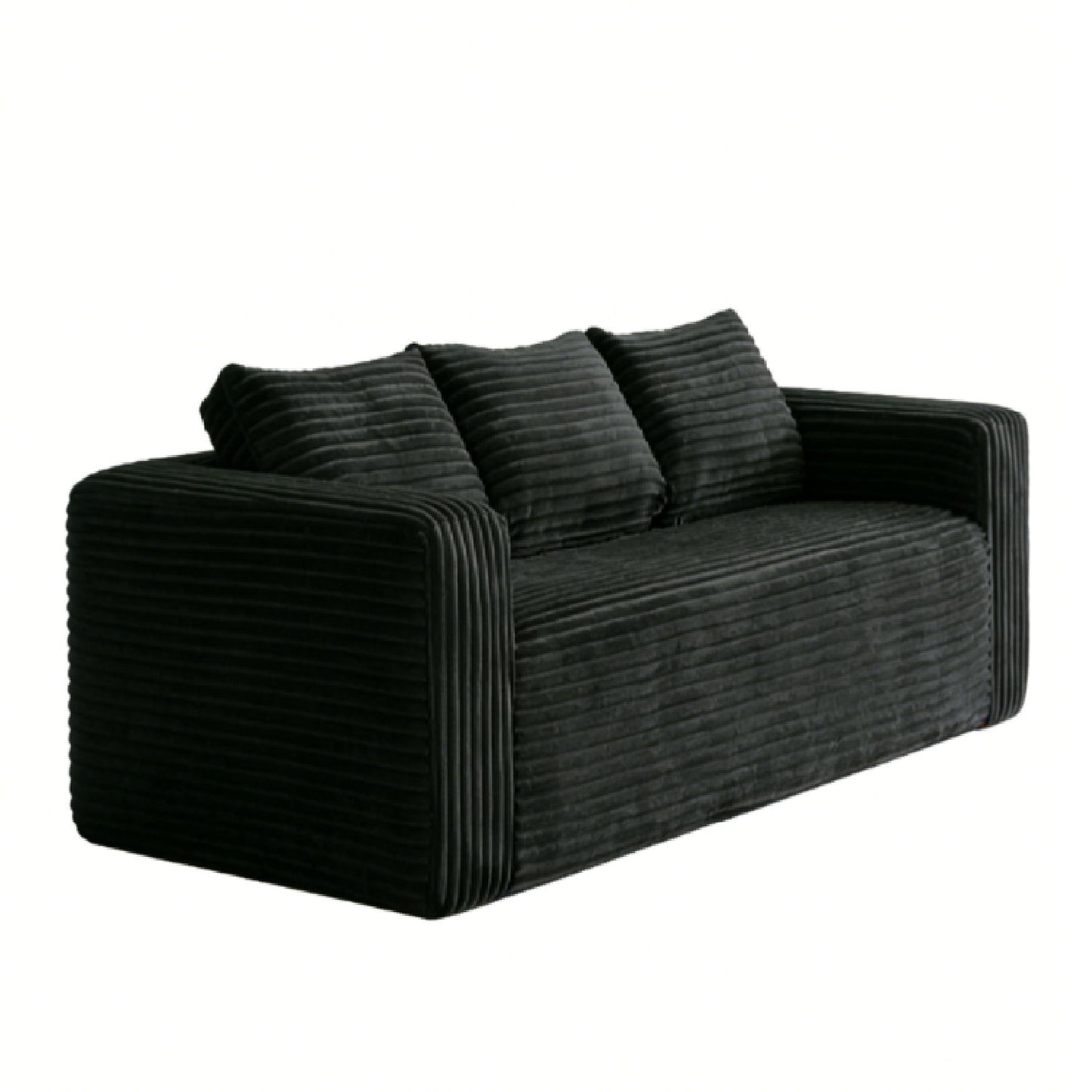 Cloud Loveseat Sofa Couch, Compressed - Black