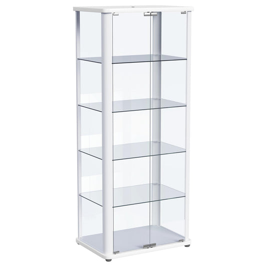 Nevra - 4 Shelf Display LED Curio Cabinet