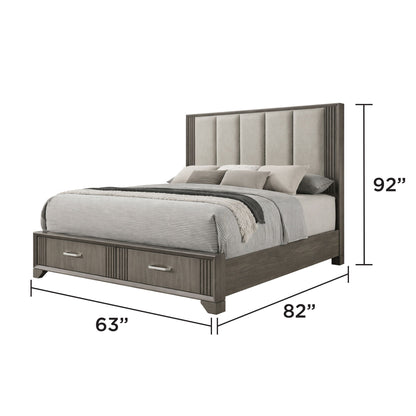 Hugo - Storage Bed With Upholstered Headboard