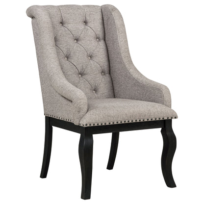 Kinzler - Arm Chair (Set of 2) - Tan / Black