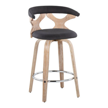 Gardenia - Mid Century Modern Fixed Height Counter Stool With Swivel (Set of 2)