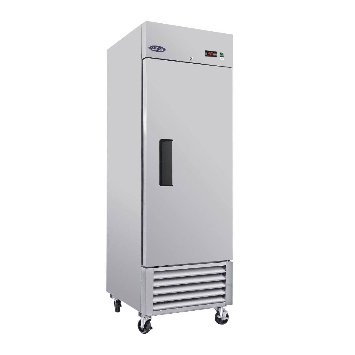 Commercial Freezer 23 Cu.Ft With 1 Solid Door Reach-In Freezers Stainless Steel Etl Approved Upright Freeze Storage - Silver