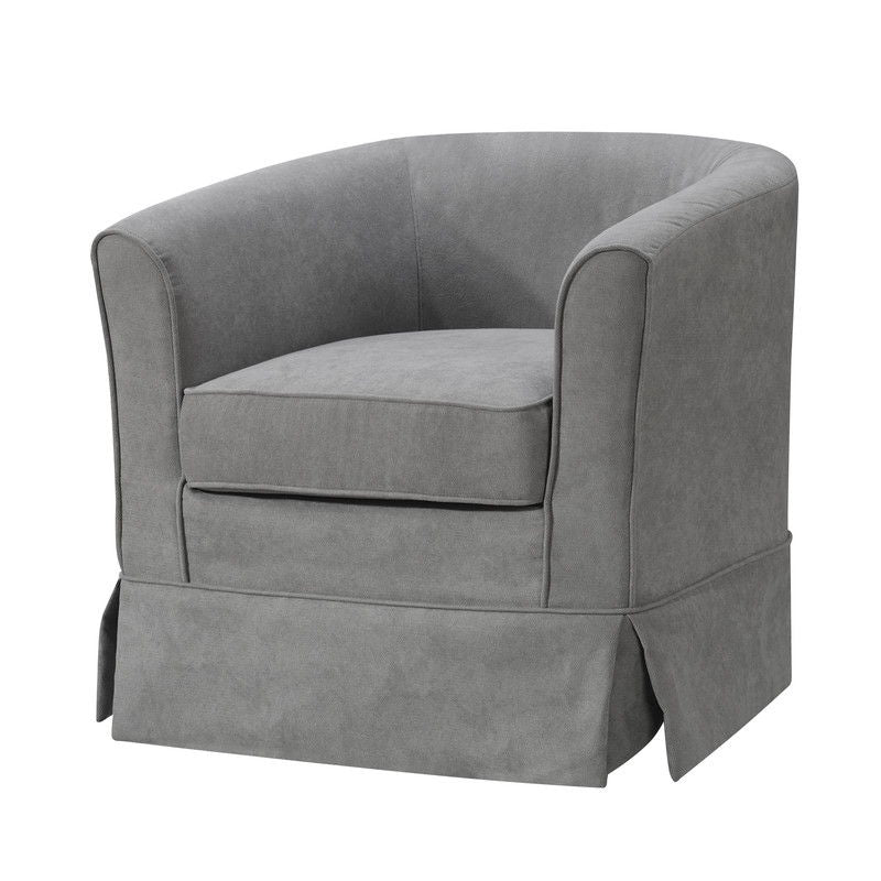 Tucker - Woven Fabric Swivel Barrel Chair