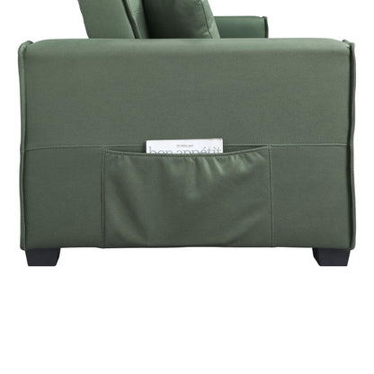 Octavio - Adjustable Sofa With 2 Pillows - Green