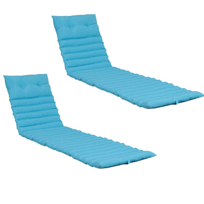 72.83" Outdoor Lounge Chairs (Set of 2), Cushion Replacement Patio Funiture Seat Cushion Chaise Lounge Cushion