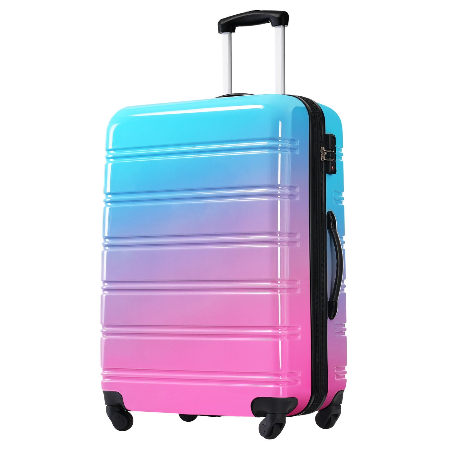 Hardshell Luggage Sets 3 Piece Gradient Color Expandable Suitcase With Spinner Wheels And Tsa Lock Lightweight 20" 24" 28" Available