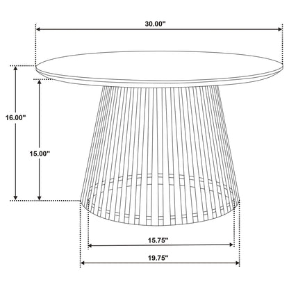 Diana - 2 Piece Round Coffee And End Table Set - Natural